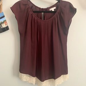 Flowy Maroon Blouse